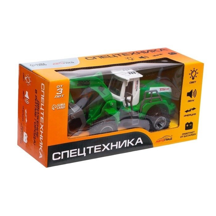 Экскаватор инерционный «Стройтехника», световые эффекты, подвижные детали, цвет зелёный Экскаватор инерционный «Стройтехника», световые эффекты, подвижные детали, цвет зелёный