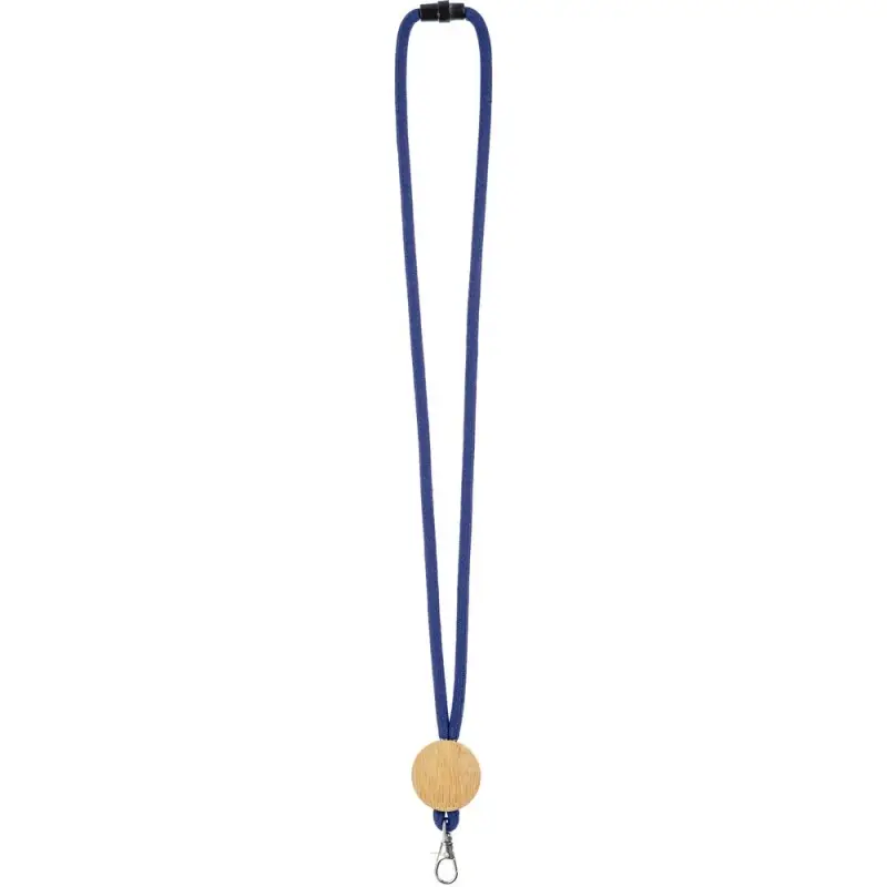 Шнурок для бейджа Tube Wood, синий