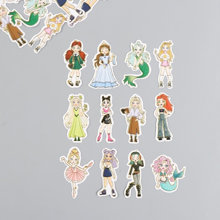 Наклейки для творчества Наклейки для творчества "Малышки" тиснение серебро набор 48 шт 9х7х0,8 см