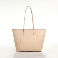 Сумка-шопер женская на молнии, цвет бежевый Сумка-шопер женская на молнии, цвет бежевый