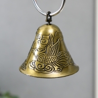 Колокольчик бронза "Дракон и Феникс" d=6 см Колокольчик бронза "Дракон и Феникс" d=6 см