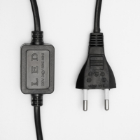 Светодиодная фигура &laquo;Снежинка&raquo;, 65 см, дюралайт, 120 LED, 220 В, мерцание, свечение белый/синий