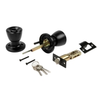 Защелка 1203, с ключом, цвет матовый черный Защелка 1203, с ключом, цвет матовый черный