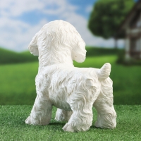 Садовая фигура "Терьер" белый, 22х13х22см Садовая фигура "Терьер" белый, 22х13х22см