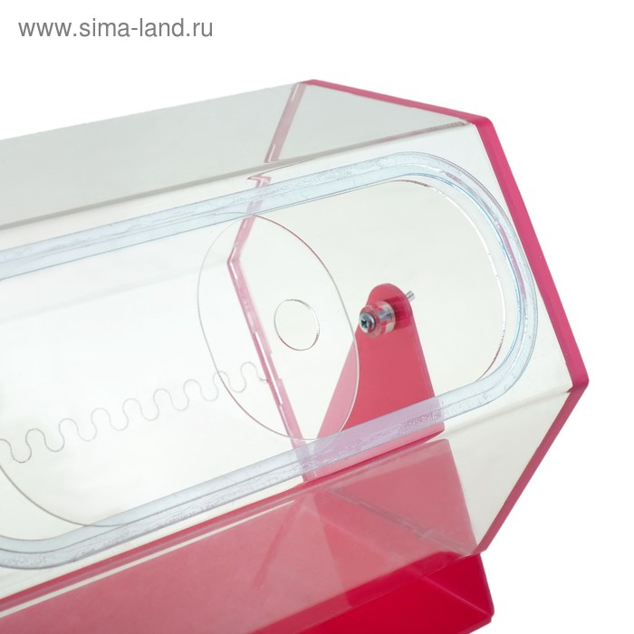 Лототрон 33&times;23&times;35 см, цвет основания розовый, оргстекло 2 мм, В ЗАЩИТНОЙ ПЛЁНКЕ