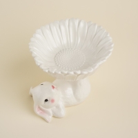 Конфетница керамическая SL Home «Лесные кролики», 19×17,5×15 см, цвет белый Конфетница керамическая SL Home «Лесные кролики», 19×17,5×15 см, цвет белый