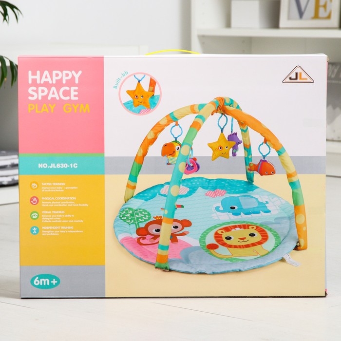 Развивающий коврик с дугами &laquo;Друзья Африки&raquo;, 84х84 см.