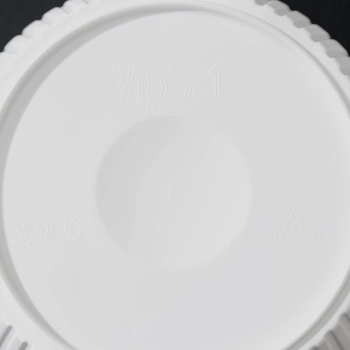 Кашпо с дренажной системой &laquo;Эви&raquo;, 3 л, d=18, цвет белый