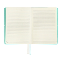 Ежедневник недатированный A5 136 листов, deVENTE. Jane, мягкая обложка пвх, резинка, перфорация, ляссе, блок 70, бирюзовый