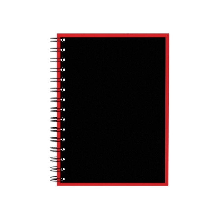 Тетрадь на спирали, 120 листов в клетку, ErichKrause Accent, обложка мелованный картон, глянцевая ламинация, тиснение лён, блок офсет 100% белизна, МИКС