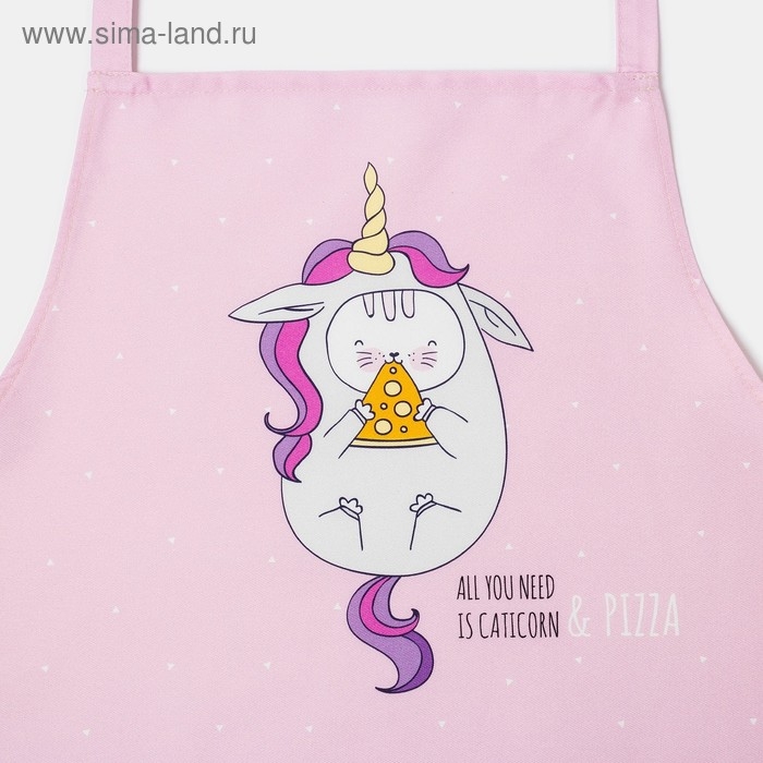 Фартук Этель Caticorn 70х60 см, 100% хлопок, саржа 190 г/м2