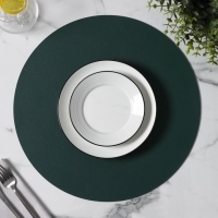 Салфетка сервировочная на стол «Тэм», d=38 см, цвет зелёный Салфетка сервировочная на стол «Тэм», d=38 см, цвет зелёный