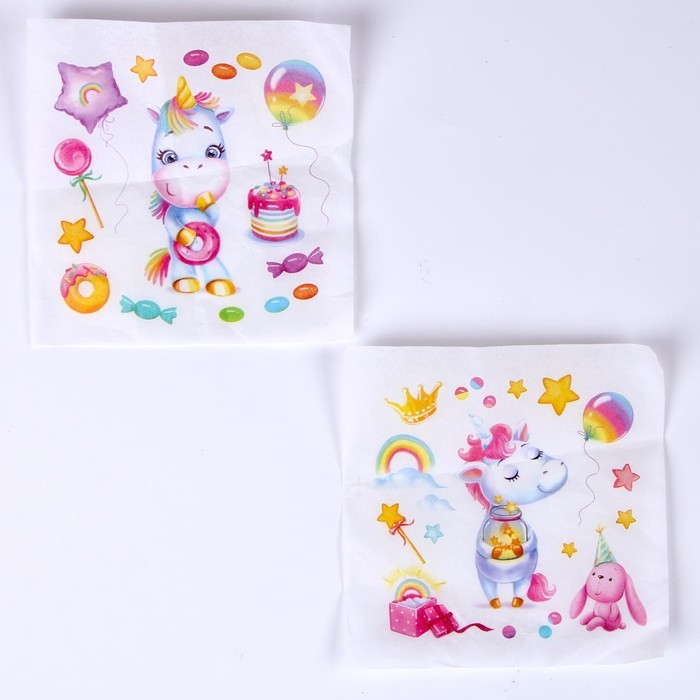 Набор для творчества &laquo;Декупаж кружки. Единорожка&raquo;, с красками, с кисточкой, с акриловым лаком, 5+