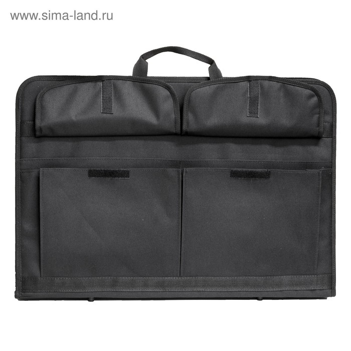 Папка для чертежей и рисунков А2, 640 х 450 х 30 мм, с ручками, текстильная, Estado, 3 кармана, цвет чёрный, Папка для чертежей и рисунков А2, 640 х 450 х 30 мм, с ручками, текстильная, Estado, 3 кармана, цвет чёрный,