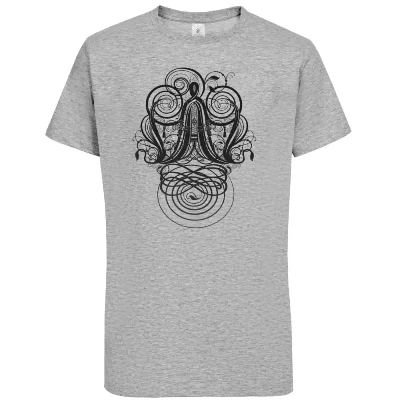 Футболка мужская &laquo;Антиква А&raquo;, серый меланж, размер S