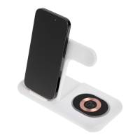 Беспроводное зарядное устройство 3 в 1 Y36, 15 W, складная, подсветка, USB, Type-C, белая Беспроводное зарядное устройство 3 в 1 Y36, 15 W, складная, подсветка, USB, Type-C, белая