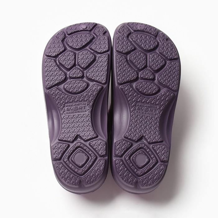 Галоши женские утепленные Галоши женские утепленные "Коро с отворотом" цвет баклажан/леопард чёрно-фиолет, размер 38