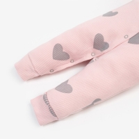 Комбинезон Крошка Я &laquo;Сердца&raquo;, рост 86-92 см, цвет розовый