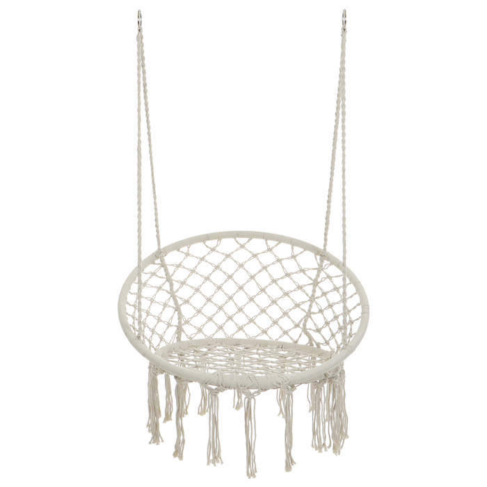 Гамак-кресло maclay, подвесное, плетёное, 60 х 80 см, цвет бежевый Гамак-кресло maclay, подвесное, плетёное, 60 х 80 см, цвет бежевый