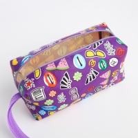 Косметичка на молнии, цвет фиолетовый Косметичка на молнии, цвет фиолетовый