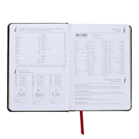 Ежедневник недатированный А5+, 136 листов Sidney Nebraska, твёрдая обложка, искусственная кожа, серебряный срез, чёрный