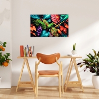 Часы-картина настенные интерьерные "Разноцветные листья", бесшумные, 35 х 60 см Часы-картина настенные интерьерные "Разноцветные листья", бесшумные, 35 х 60 см