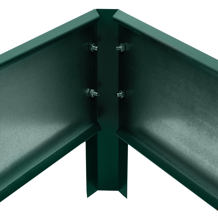 Клумба оцинкованная «Трапеция», d = 100 см, высота бортика 15 см, зелёная, Greengo Клумба оцинкованная «Трапеция», d = 100 см, высота бортика 15 см, зелёная, Greengo