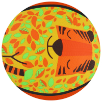 Баскетбольный мяч ONLYTOP &laquo;Лис&raquo;, клееный, 8 панелей, р. 3, резина, резиновая камера