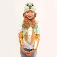 Карнавальный костюм детский «Новогодний змей»: жилетка, нагрудник, шапка, нарукавники, рост 116-128 см Карнавальный костюм детский «Новогодний змей»: жилетка, нагрудник, шапка, нарукавники, рост 116-128 см