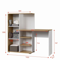 Стол компьютерный Лайт, 1420х356х1282, Белый/Дуб золотой Стол компьютерный Лайт, 1420х356х1282, Белый/Дуб золотой