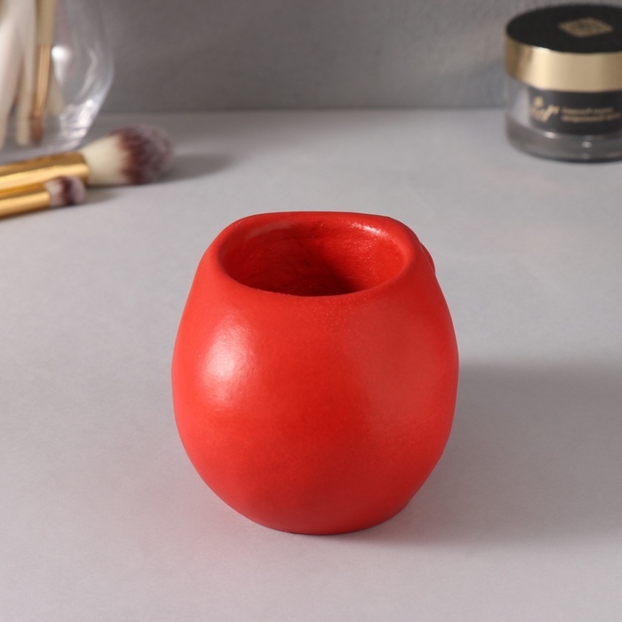 Предмет интерьера Предмет интерьера "Череп " 7*10см красный, белые зубы