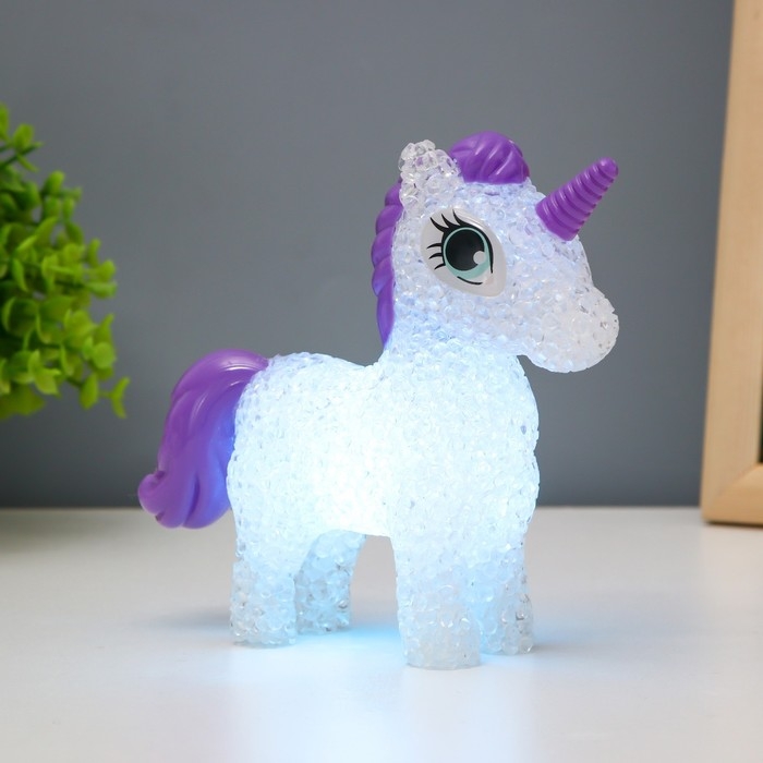 Ночник "Единорожка" LED 1Вт от батареек LR44 МИКС 14х12х5см RISALUX
