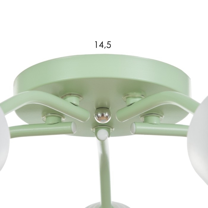 Люстра Люстра "Онлайн" (цил.) 5х15Вт Е27 МОДЕЛЬ:BR 00284 мятный 52х52х15см