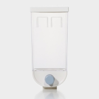 Контейнер - дозатор для сыпучих продуктов RICCO, 11,8&times;9,5&times;25,5 см, 1,5 л, цвет белый