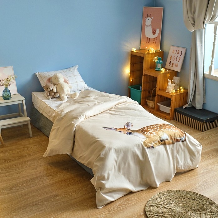 Постельное бельё &laquo;Этель: Олененок&raquo;, 1.5 сп., 143х215 см., 150х214 см., 50х70 см. - 1 шт., 100% хл., бязь