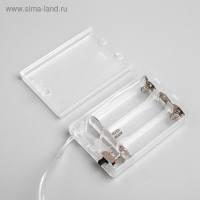 Гирлянда «Нить» 3 м с насадками «Снежинки малые», IP20, прозрачная нить, 20 LED, батарейки AAх3 (нет в комплекте), свечение мульти Гирлянда «Нить» 3 м с насадками «Снежинки малые», IP20, прозрачная нить, 20 LED, батарейки AAх3 (нет в комплекте), свечение мульти