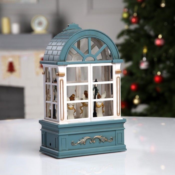 Светодиодная фигура &laquo;Ангелы в арке&raquo; 13.5 &times; 22 &times; 7.8 см, пластик, батарейки ААх3 (не в комплекте), USB, свечение тёплое белое