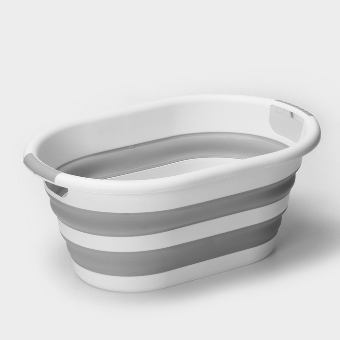 Таз складной &laquo;Флекс&raquo;, 17.5 л, 33.5&times;49&times;6.5 см, цвет смоки