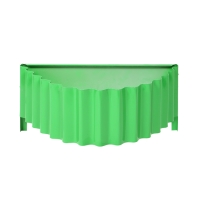 Клумба оцинкованная &laquo;Лепесток&raquo;, d = 70 см, высота бортика 15 см, ярко-зелёная, Greengo