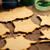 Набор заготовок для творчества &laquo;Совушки&raquo;, 6 шт