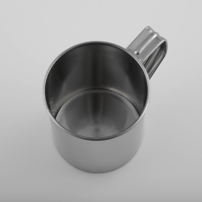 Кружка из нержавеющей стали Доляна &laquo;Индия&raquo;, 250 мл, 9,5&times;6,8&times;9 см, с крышкой