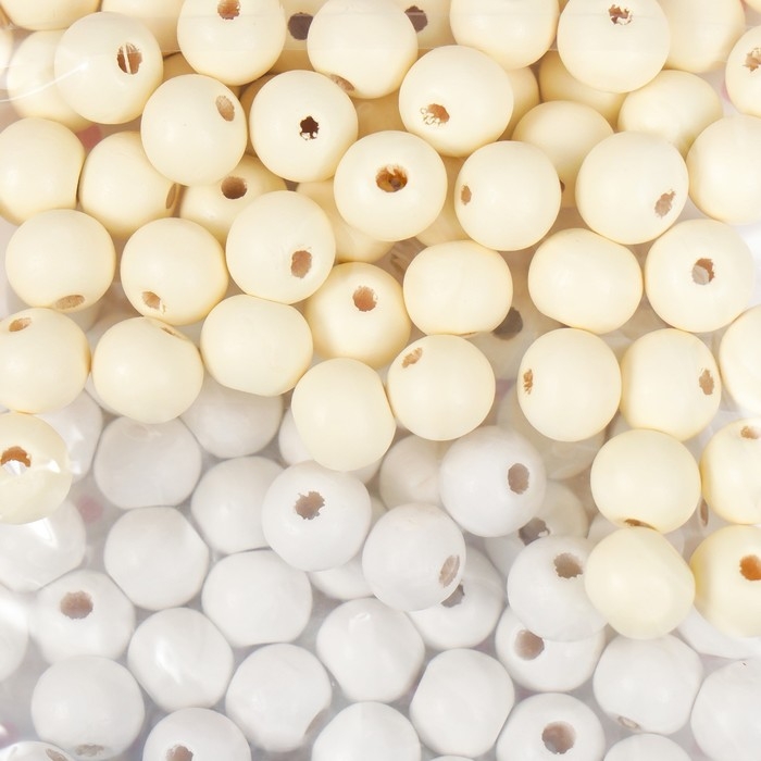 Бусины для творчества дерево "Гамма дождя" d-0,8 см, 4 цвета х 10 гр