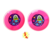 Игра-липучка &laquo;Монстрик&raquo;, 2 тарелки, шарик, цвета МИКС