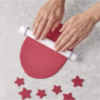 Скалка с ограничителями кондитерская KONFINETTA, 32,5 см, цвет белый Скалка с ограничителями кондитерская KONFINETTA, 32,5 см, цвет белый