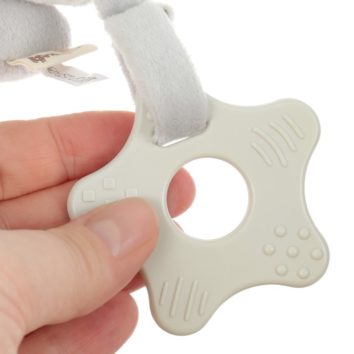 Растяжка - спираль с игрушками дуга на коляску / кроватку для малышей «Коровка», с пищалкой, прорез., Крошка Я Растяжка - спираль с игрушками дуга на коляску / кроватку для малышей «Коровка», с пищалкой, прорез., Крошка Я