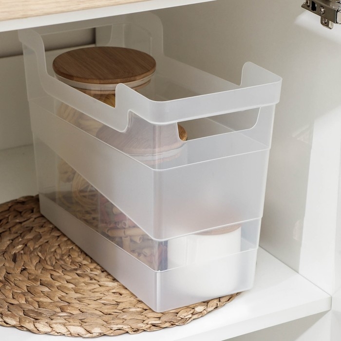 Контейнер хозяйственный, 10,5 л, 34&times;16&times;25 см, цвет прозрачный