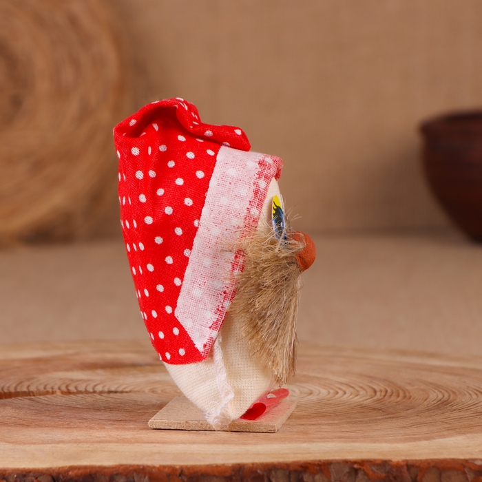 Оберег &laquo;Домовой&raquo;, с ложкой, 10 см, микс