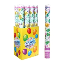 Пневмохлопушка &laquo;ЕВРО&raquo;, серпантин, бумага, евро, 50 см