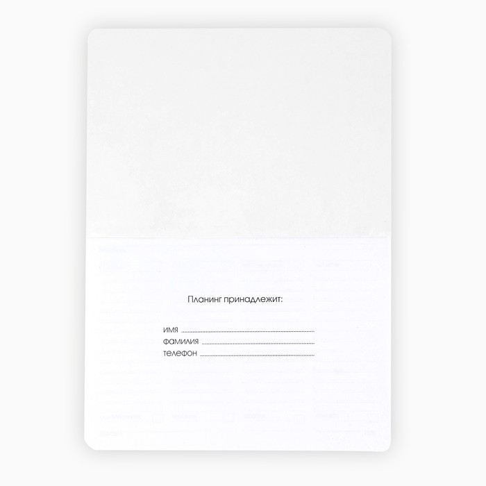 Планинг в мягкой обложке софт-тач А5, 60 листов PROвыбор &laquo;Градиент зеленый&raquo;