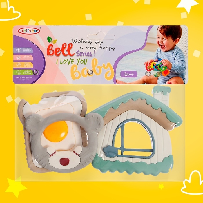 Набор прорезывателей для зубов «Мишутка», 3 шт. Набор прорезывателей для зубов «Мишутка», 3 шт.